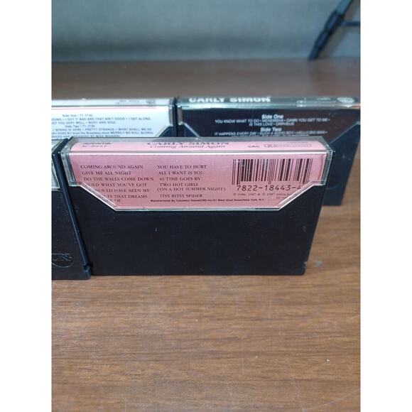 Carly Simon Spoiled Girl Cassette Tape Lot Of 5 CBS Excellent Condition - Picture 6 of 9